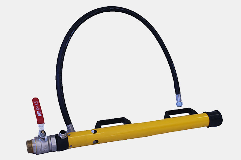 Lancia schiuma con mixer integrato e pescante