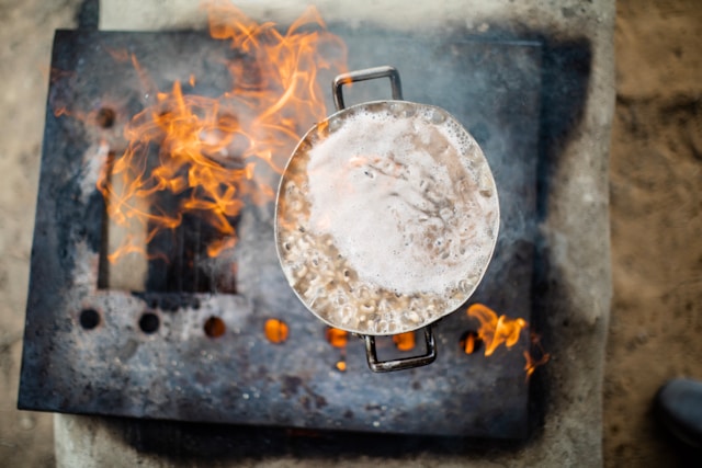 incendio padella in cucina